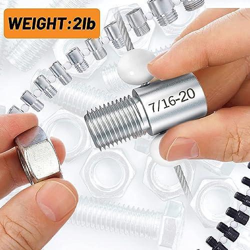 and Bolt Thread Checker,26 Pcs Set Nut and Bolt Thread Gauge 並行輸入品 【モーター】