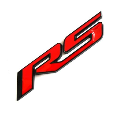 【並行輸入品】シボレーRSリアトランクリッドネームプレートロゴフェンダーマーカー 3Dエンブレムバッジ交換用 (ブラックレッド) Replaceの画像