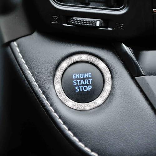 【並行輸入品】Car Bling Crystal Rhinestone Engine Start Ring Decals, 2 Pack Caの画像