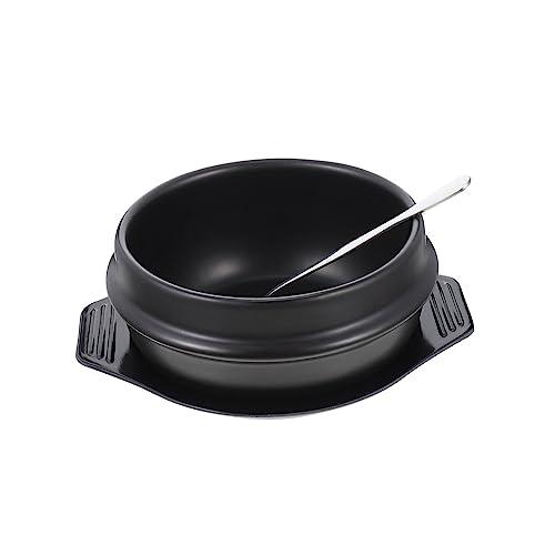 【並行輸入品】PRETYZOOM 1 Set Stone Pot for Bibimbap Soup Bowl with Lid Hot Poの画像