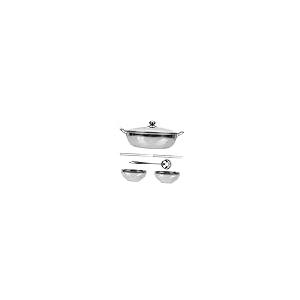 【並行輸入品】BIUDECO 1 Set Stainless Steel Mandarin Duck Pot Shabu Pot with Dの画像