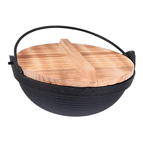 【並行輸入品】Zerodeko 1 Set Pot Iron Sukiyaki Pan Outdoor Mini Fryer Dutch Ovの画像