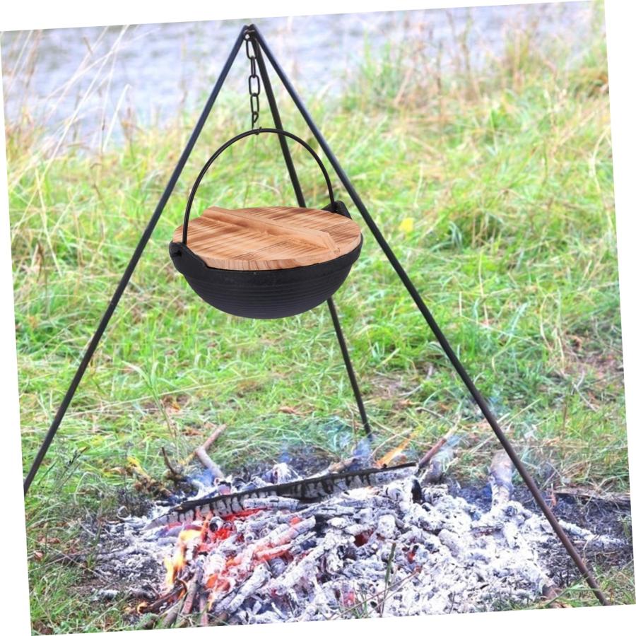 【並行輸入品】Zerodeko 1 Set Pot Iron Sukiyaki Pan Outdoor Mini Fryer Dutch Ovの画像