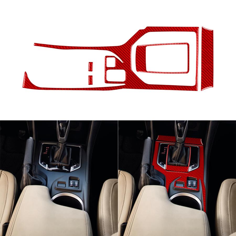 【並行輸入品】Real Carbon Fiber Car Center Console Decals Kit Gear Shifter Tra_3