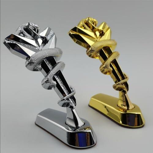 【並行輸入品】Heuvcnsr Hood Emblem 3D Emblem Car Front Cover Chrome Hood Ornamの画像