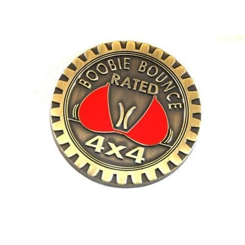 【並行輸入品】1pc New Boobie Bounce Rated Edition 3D Emblem 4X4 Metal Badge Reの画像