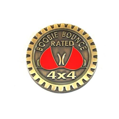 【並行輸入品】1pc New Boobie Bounce Rated Edition 3D Emblem 4X4 Metal Badge Reの画像