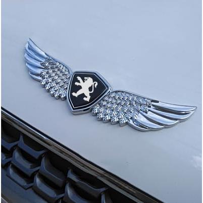 VOLBOZ 2 Pezzi Emblem Adesivo per Peugeot 208 308S 408 508 2008 3008, Adesivi per Auto Logo Badge Decal Emblema Adesivo, Adesivo Logo Auto Emblema Decorazione, Decalcomanie Accessori,B