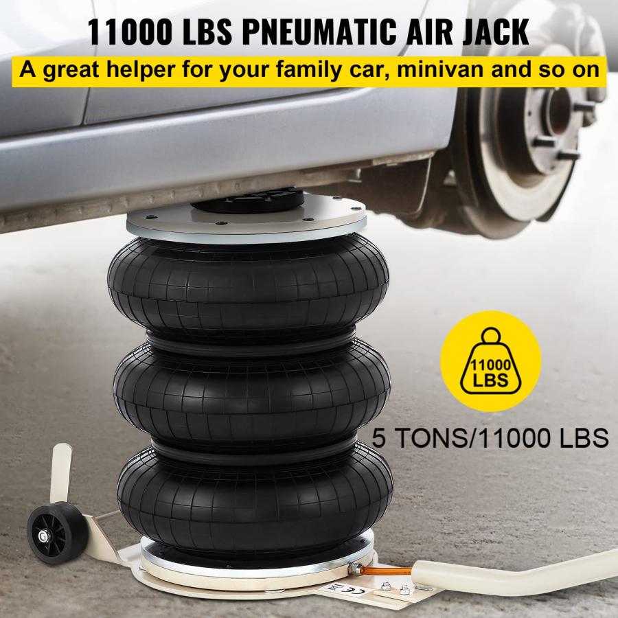 【並行輸入品】VEVOR Air Jack， 11000 lbs/5 Ton Triple Air Bag Jack， Lift Up to_3
