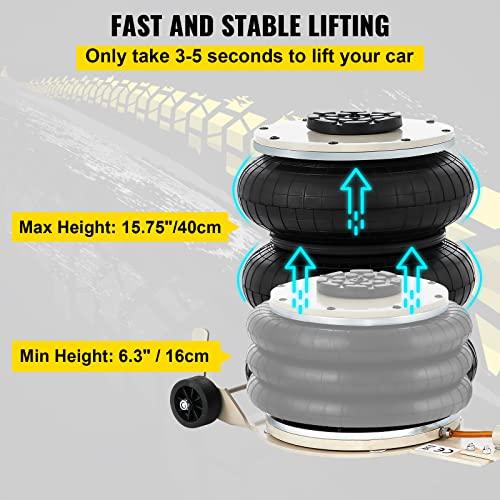 【並行輸入品】VEVOR Air Jack， 11000 lbs/5 Ton Triple Air Bag Jack， Lift Up to_7