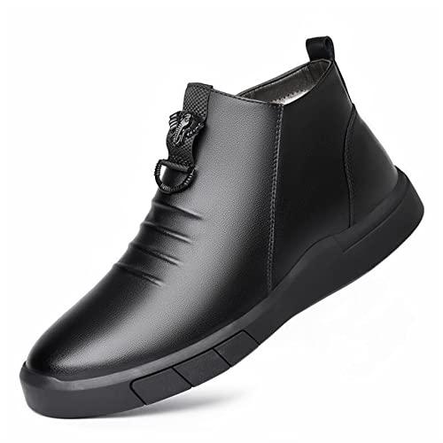 【並行輸入品】MJKIUU Mens Winter Shoes Snow Boots Thermal Leather Shoes Casualの画像