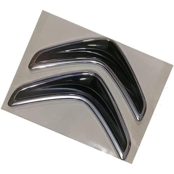 Suzuki Car Emblem Stickers - Silver Badge Decals Replacement Set Of 2