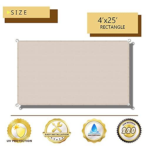 【並行輸入品】SHINPORT 4'x25' Waterproof Sun Shade Sail Rectangle Canopy Shadeの画像