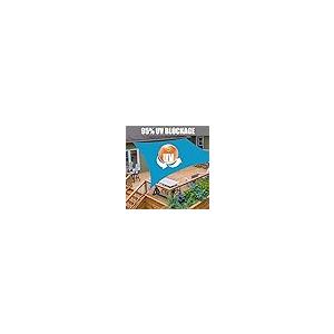 【並行輸入品】ZHhan Sun Shade Sail Waterproof Sunscreen 98% UV Block Garden Be_5