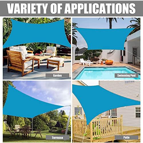 【並行輸入品】ZHhan Sun Shade Sail Waterproof Sunscreen 98% UV Block Garden Be_7