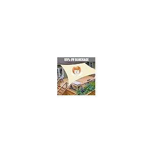 【並行輸入品】ZHhan Sun Shade Sail Waterproof Sunscreen 98% UV Block Garden Be_5