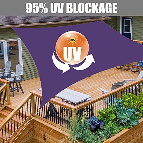 【並行輸入品】ZHhan Sun Shade Sail Waterproof Sunscreen 98% UV Block Garden Be_4