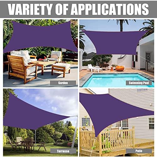【並行輸入品】ZHhan Sun Shade Sail Waterproof Sunscreen 98% UV Block Garden Be_7