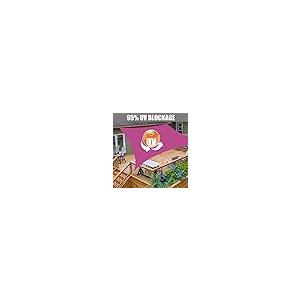 【並行輸入品】ZHhan Sun Shade Sail Waterproof Sunscreen 98% UV Block Garden Be_5