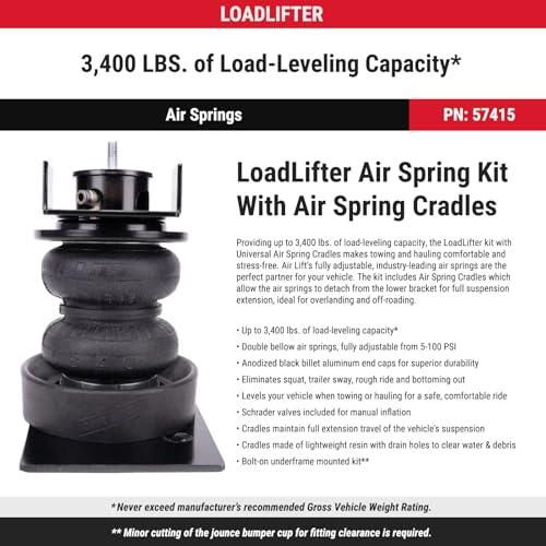 【並行輸入品】 TrendsAuto Air Lift LoadLifter Air Spring Kit with Cradles & Wir_4