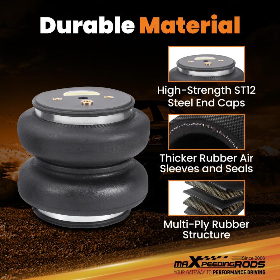 【並行輸入品】maXpeedingrods 7500 lbs Rear Air Suspension Bags Kit for Ford F 2の画像