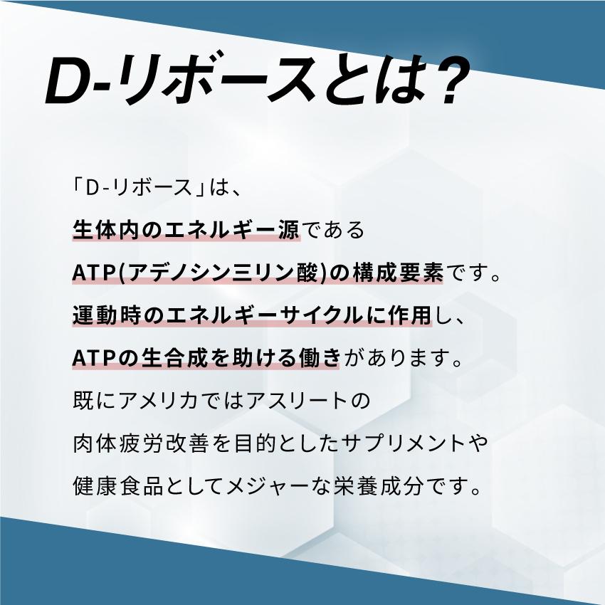 Dリボース カルニチン タブレット サプリメント 日本製 ベストパフォーマンス Dリボースアルファ 120粒 3袋セットの画像