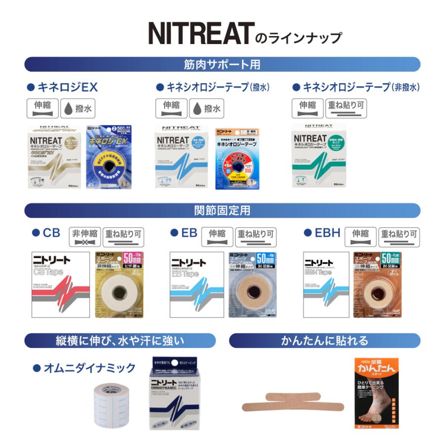 テーピング テープ 指 膝 固定用 伸縮 厚手 ニトリート EBテープ EB25 EB50 EB75 3箱セット :eb50-3:ベストサプリ Yahoo!ショップ - 通販 - Yahoo!ショッピング テーピング テープ 指 膝 固定用 伸縮 厚手 ニトリート EBテープ EB25 EB50 EB75 3箱セット :eb50-3:ベストサプリ Yahoo!ショップ - 通販 - Yahoo!ショッピング