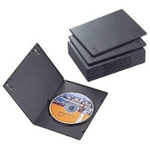 ケース エレコム 付与 CD DVD ブラック 買物 1枚収納×10枚セット スリムDVDトールケース CCD-DVDS03BK