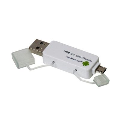 【楽天ランキング1位】 在庫一掃 ナカバヤシ CRW-DSD63W USB 2.0対応 Android PC用 SD micro SDカードリーダー ホワイト rae.tnir.org rae.tnir.org