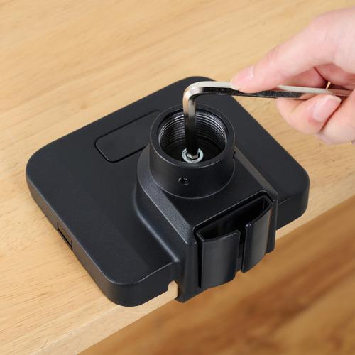 エレコム DPA-SL09BK モニターアーム シングル 支柱付 ガススプリング