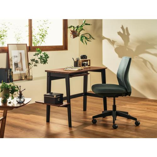 くろがね工作所 ZE-90BR デスク リニアミオ エクステンションタイプ W900〜1300 ブラウン／ブラックの画像