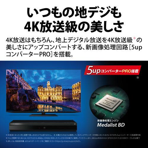 【推奨品】SHARP 4B-C60ET3 AQUOS 4Kレコーダー トリプルチューナー 6TB｜best-tecc｜04