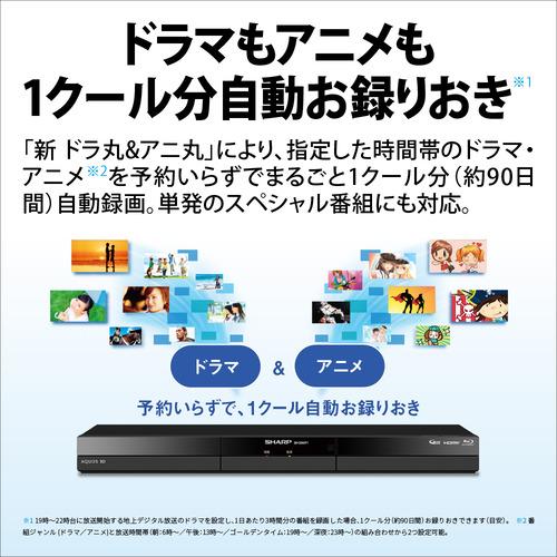 SHARP 2B-C10GW1 ブルーレイディスクレコーダー AQUOS ブルーレイ ダブルチューナー 1TB_6