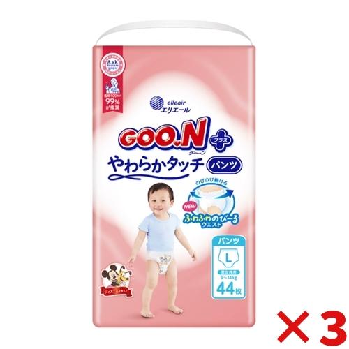 大王製紙 グーンプラス やわらかタッチ パンツ Lサイズ 44枚【3