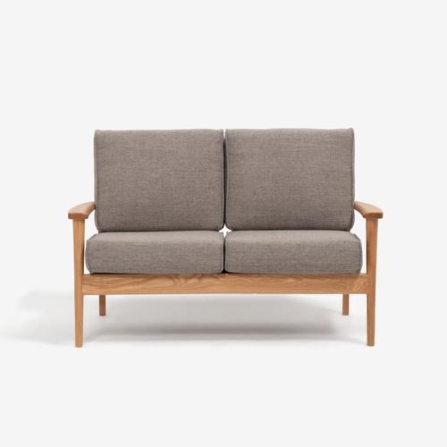 大塚家具［2人掛］ラブソファ「シネマ」本体＋ヌードクッション レッド
