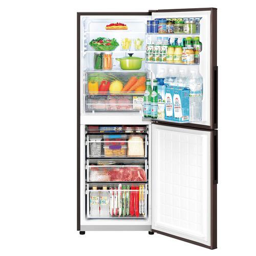 シャープ　冷凍冷蔵庫　280L シャープ 冷蔵庫 280L 右開き 2ドア 幅56cm 4段ケース冷凍室 プラズマ