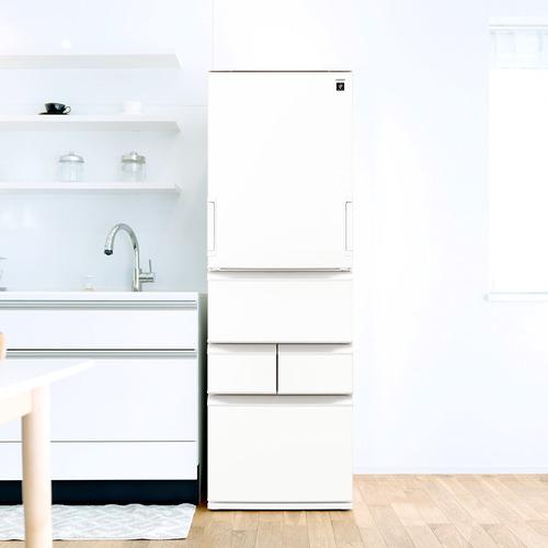推奨品】シャープ 冷蔵庫 408L 左右付替 5ドア 幅60cm プラズマ
