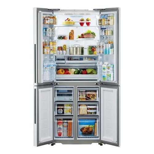 【無料長期保証】アクア 冷蔵庫 420L 観音開き 4ドア 幅70cm うす型 大容量冷凍室 LED庫内灯 TZシリーズ AQR-TZ42R シルバー系 無料長期保証】アクア 冷蔵庫 420L 観音開き 4ドア 幅70cm うす型 大