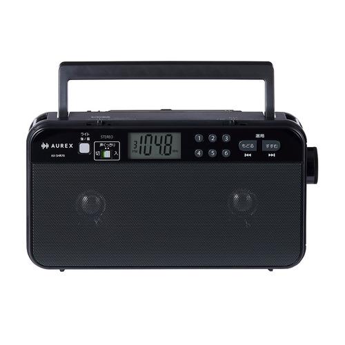 東芝 AX-SHR70(K) LEDライト付きホームラジオ 声くっきり機能搭載 高