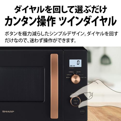シャープ RE-TS174 単機能レンジ 17L ブラック系 RETS174 : ベスト