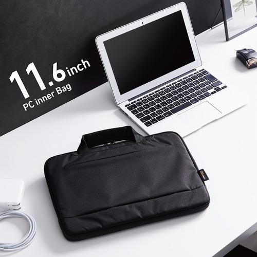 エレコム BM-IBLW11NBK パソコンケース 11.6インチ 撥水加工 CORDURA(R)生地 軽量 ブラック｜best-tecc｜03