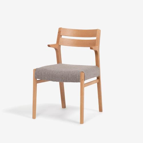 大塚家具シネマ　ダイニングチェア、ベンチ 布 チャコール　3枚 大塚家具 ダイニングチェア「シネマ」用カバー 半肘タイプ用 布