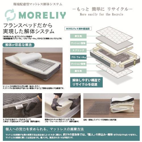 [ワイドダブルロング] フランスベッド ライフトリートメント マットレス LTレガシーMSマットレスWDL 厚さ34cmの画像