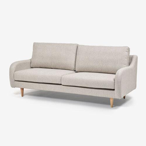 大塚家具 オリジナル ソファ 3人掛け「CAS-D」幅180cm 布#SPフライデーナチュラル 脚部ダークブラウン色_1