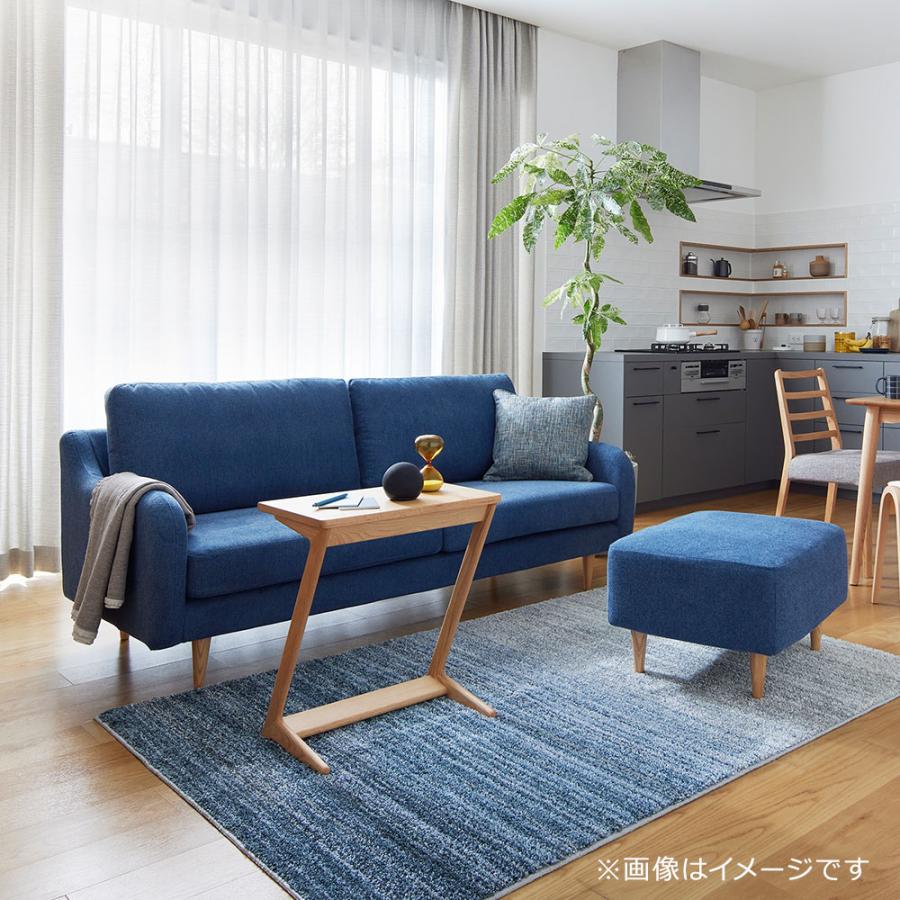 大塚家具 オリジナル ソファ 3人掛け「CAS-D」幅180cm 布#SPベルファストブルー 脚部ダークブラウン色_8