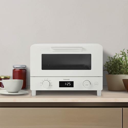 東芝 HTR-W7(W) オーブントースター ミルキーホワイト : ベストテック