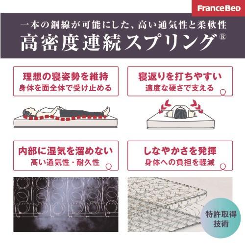 [セミシングル] フランスベッド マットレス TW-107AGSS 厚さ24cm