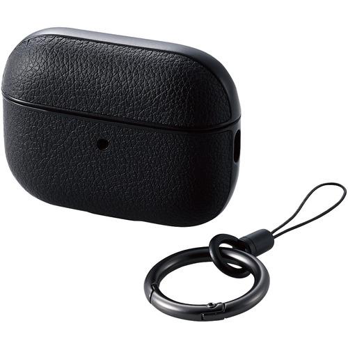 エレコム AVA-AP4PLCBK AirPods Pro 第2世代(2022) ヴィーガンレザー