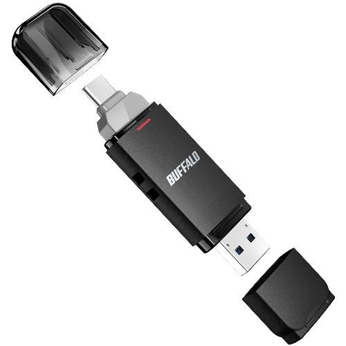 BUFFALO スティックSSD 1TB USB 3.2 Gen 2 BUFFALO SSD-SD1.0U3-BA USB 3.2(Gen2) Type-C／Type-A両対応