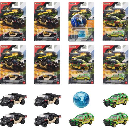 マテル マッチボックス ジュラシックワールド ミニカー まとめ売り マテル マッチボックス ジュラシック・ワールド ベーシックカー